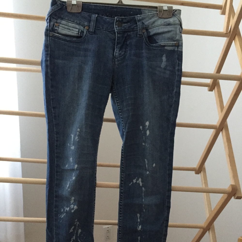 Distressed jeans